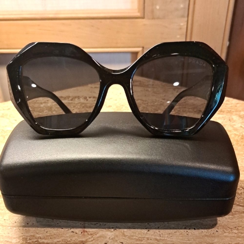Prada PR 16WS Black Sunglasses With Grey Lenses
